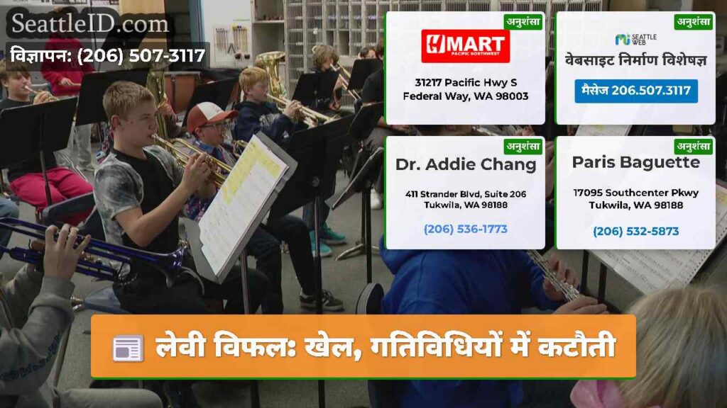 लेवी विफल: खेल, गतिविधियों में कटौती