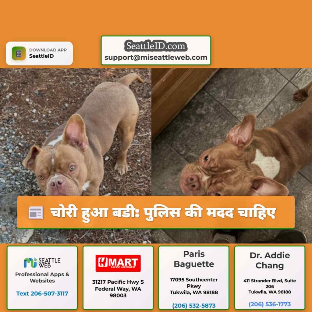 चोरी हुआ बडी: पुलिस की मदद चाहिए