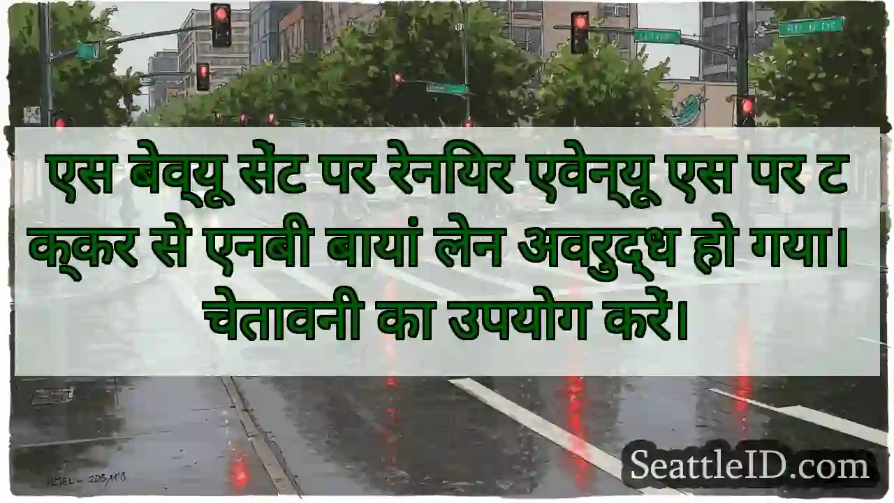 एस बेव्यू सेंट पर रेनियर एवेन्यू एस पर टक्कर से