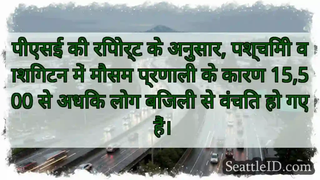 पीएसई की रिपोर्ट के अनुसार, पश्चिमी वाशिंगटन में