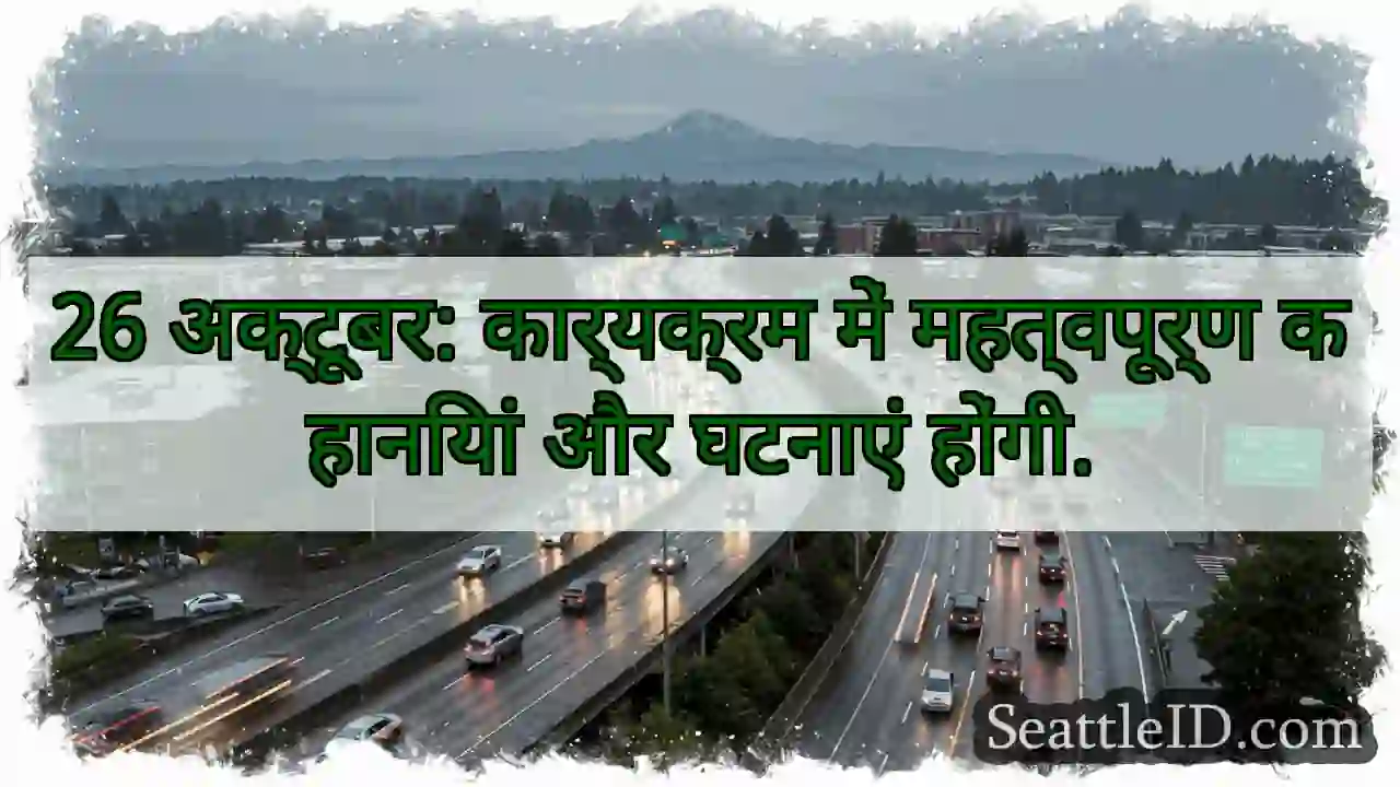 26 अक्टूबर: कार्यक्रम में महत्वपूर्ण कहानियां और