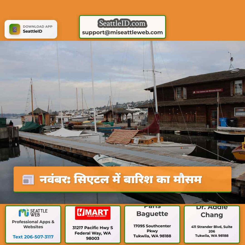 नवंबर: सिएटल में बारिश का मौसम