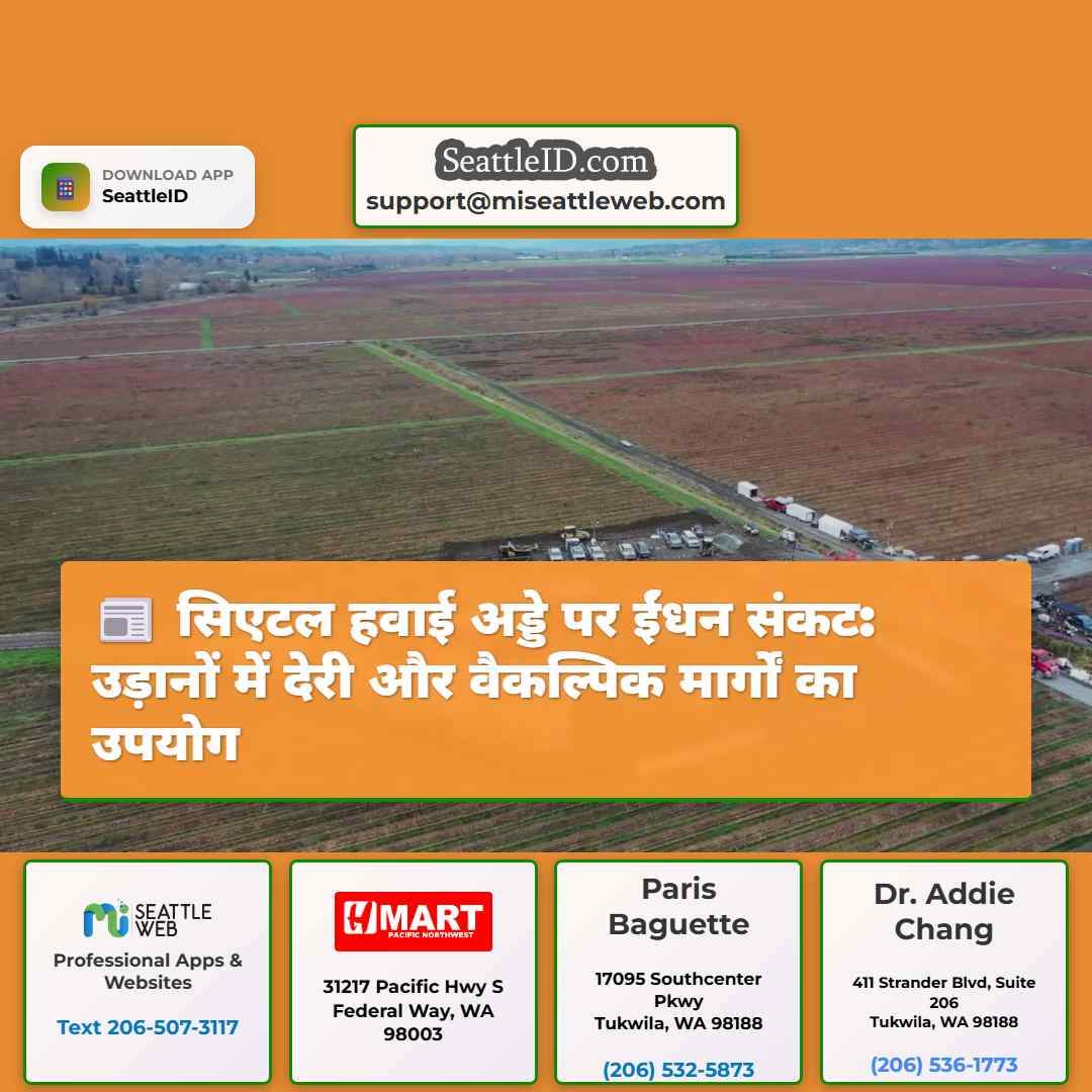 सिएटल हवाई अड्डे पर ईंधन संकट: उड़ानों में देरी