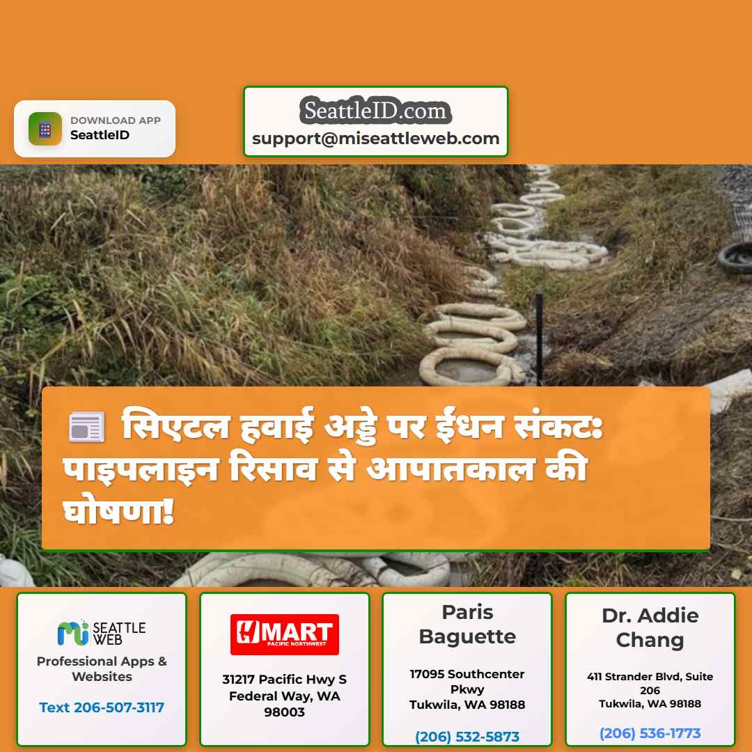 सिएटल हवाई अड्डे पर ईंधन संकट: पाइपलाइन रिसाव से