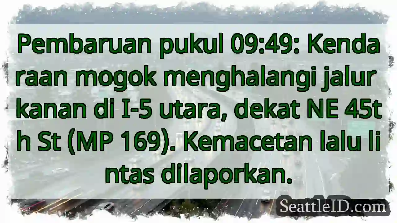 Macet I-5 Utara! Kendaraan Mogok