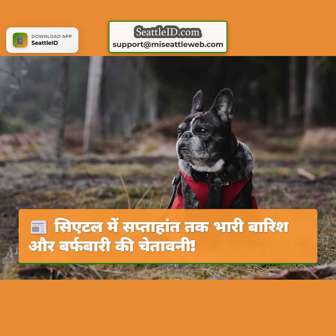 सिएटल में सप्ताहांत तक भारी बारिश और बर्फबारी की