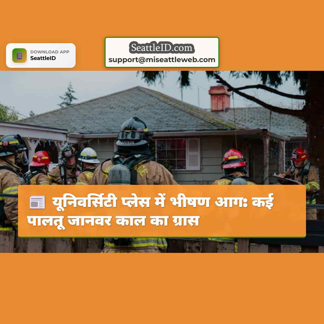 यूनिवर्सिटी प्लेस में भीषण आग: कई पालतू जानवर काल