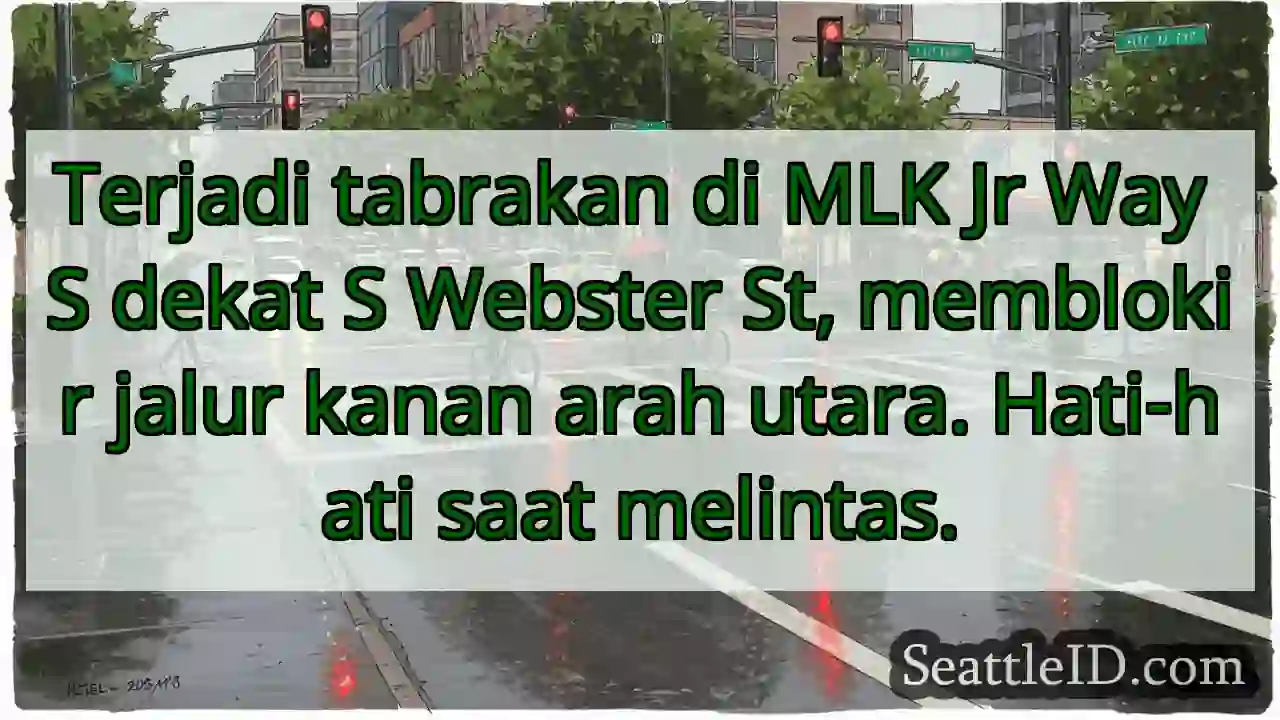 Tabrakan! MLK Jr Way S - Hati-hati!