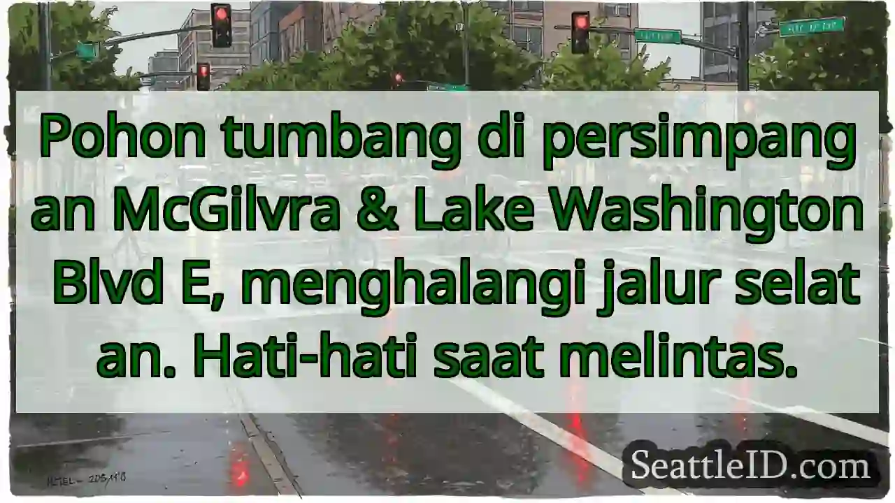 Pohon tumbang! Hati-hati di McGilvra &amp; Lake