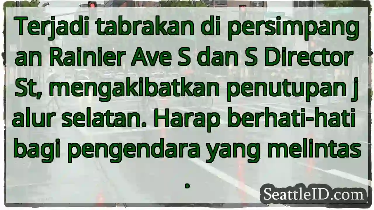 Tabrakan! Jalur Selatan Ditutup