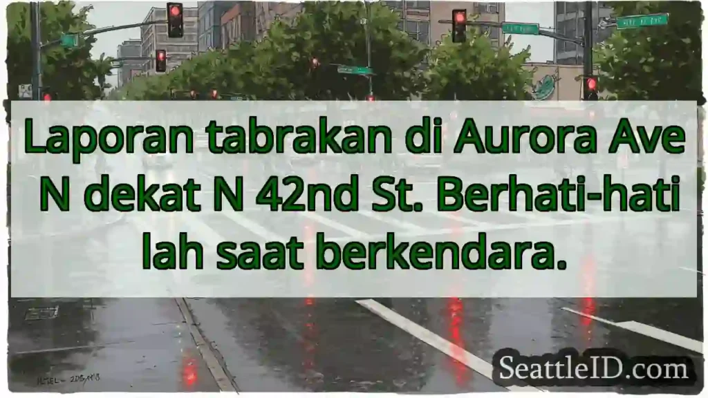 Tabrakan Aurora Ave N! Hati-hati!
