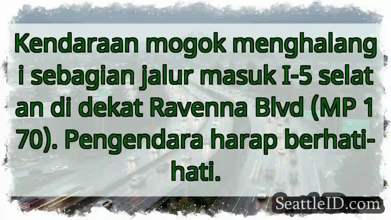 Kendaraan Mogok! I-5 Selatan Terhalang