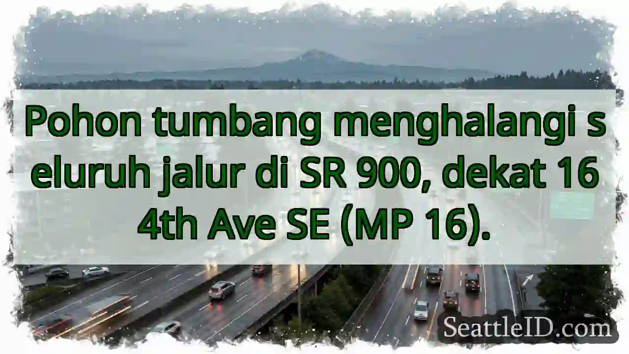 Pohon tumbang! SR 900 terhalang.