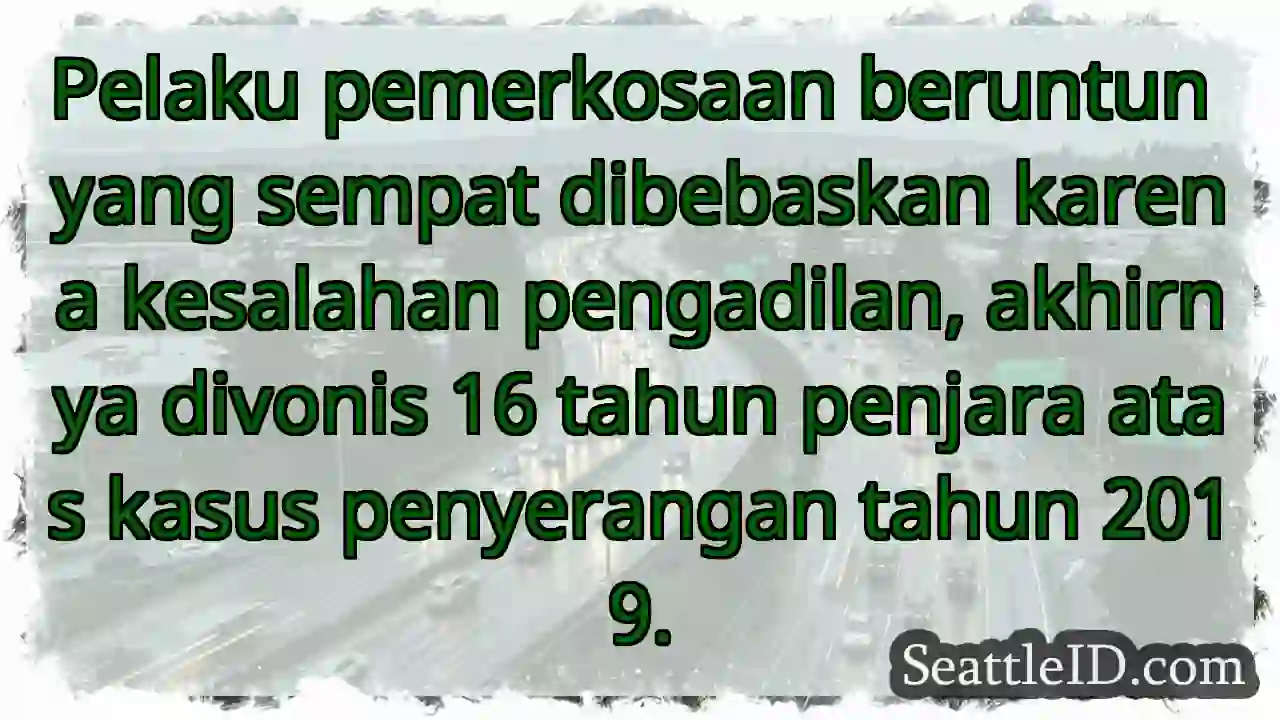 Vonis 16 Tahun: Kasus Pemerkosaan Beruntun