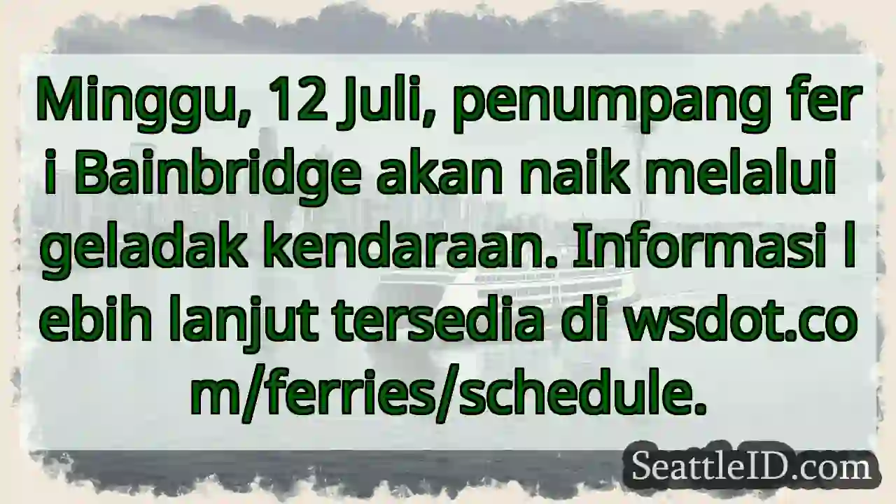 Naik feri? Geladak kendaraan siap!