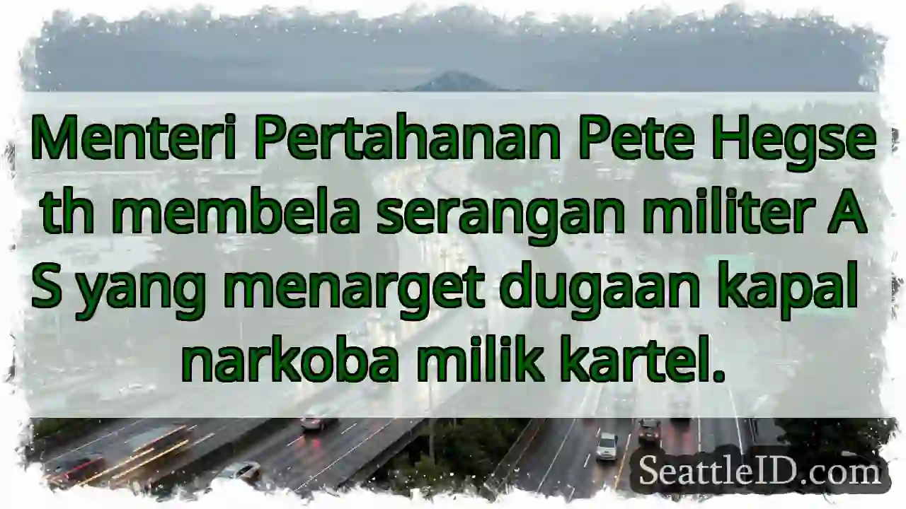 Serangan AS: Kartel narkoba jadi sasaran.