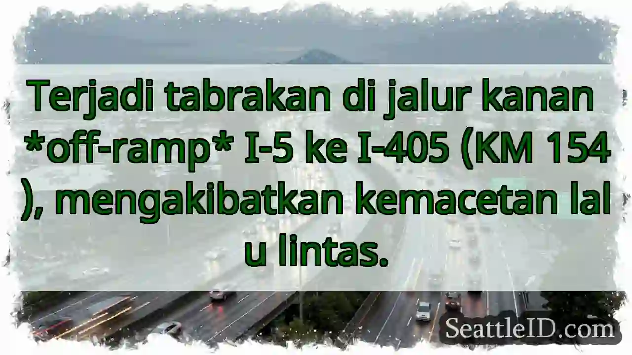 Tabrakan I-5! Macet parah.