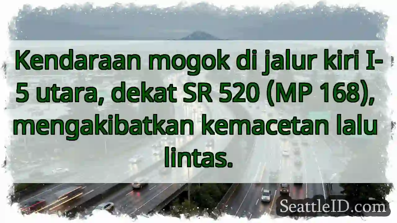 Macet I-5 Utara! Kendaraan Mogok.