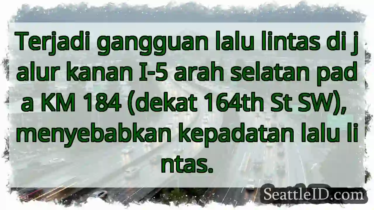 Macet I-5 Selatan KM 184