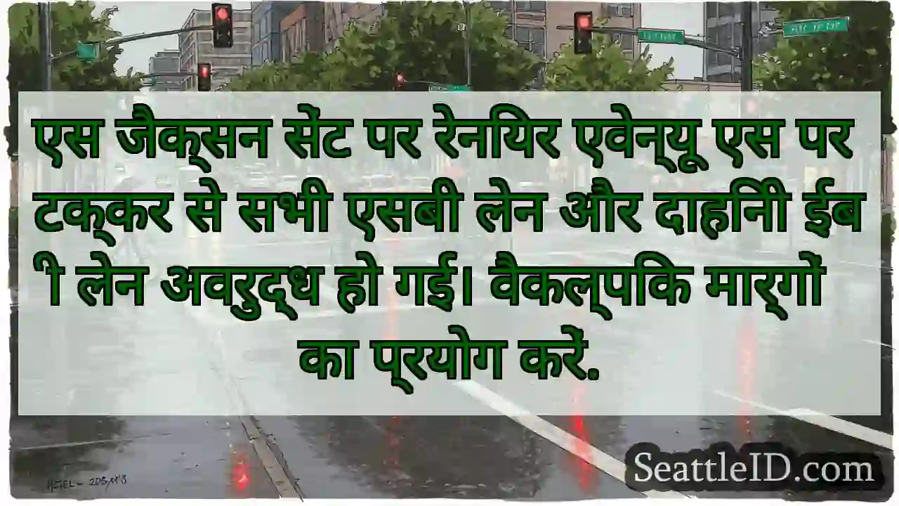 एस जैक्सन सेंट पर रेनियर एवेन्यू एस पर टक्कर से