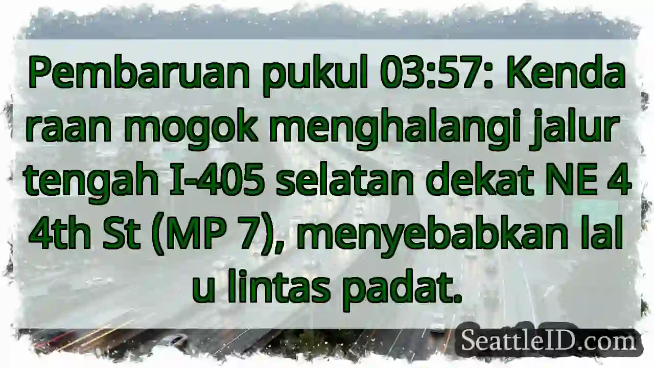 Macet I-405 Selatan: Kendaraan Mogok!