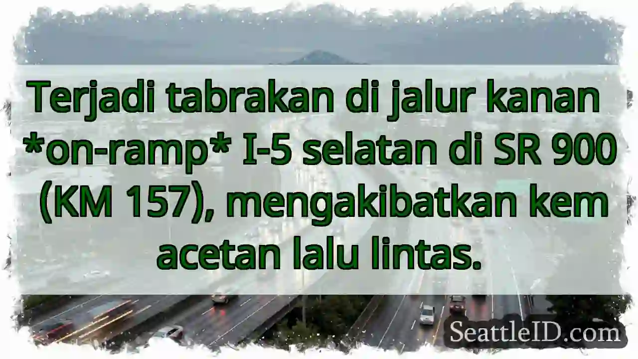 Tabrakan I-5 Selatan! Kemacetan Parah.