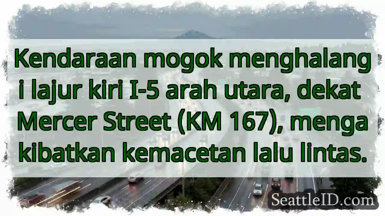 I-5 Utara: Kendaraan Mogok, Lalin Macet