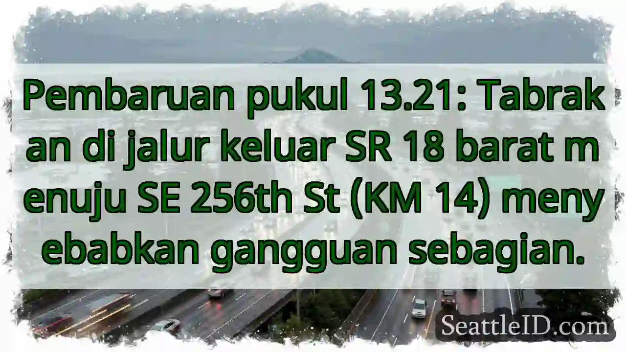 Tabrakan SR 18: Gangguan Lalu Lintas