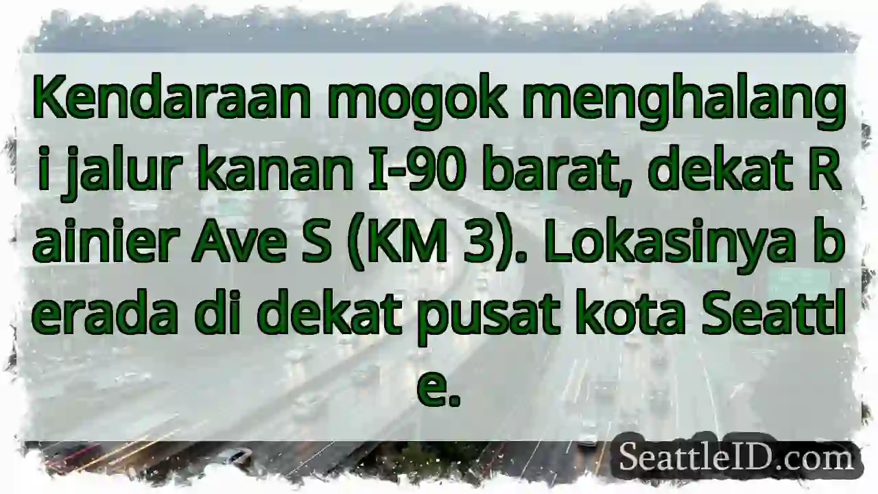 Kemacetan I-90 Barat! Dekat Rainier Ave S.