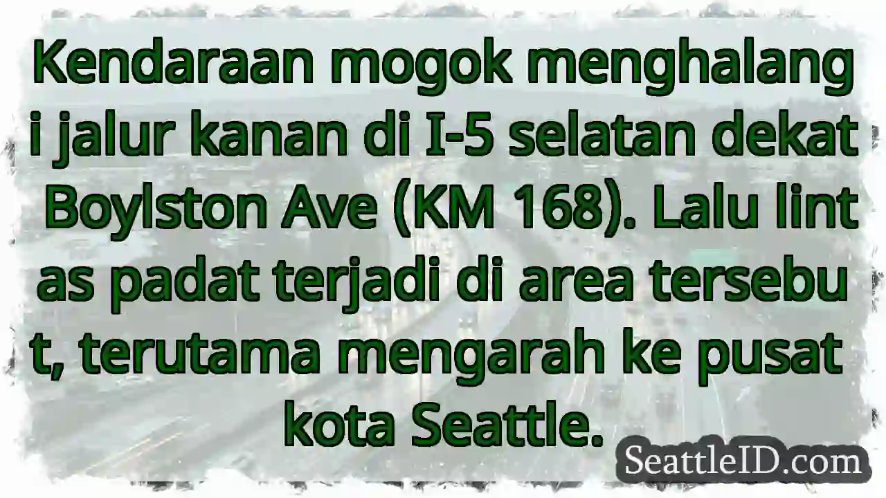 Kendaraan Mogok, I-5 Selatan Padat!
