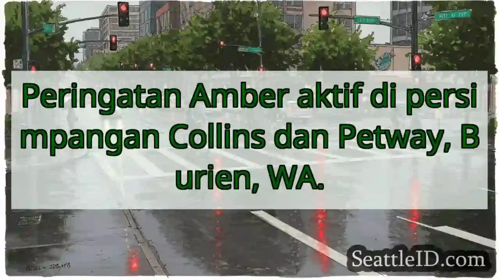 PERINGATAN: Amber aktif di Collins &amp; Petway.