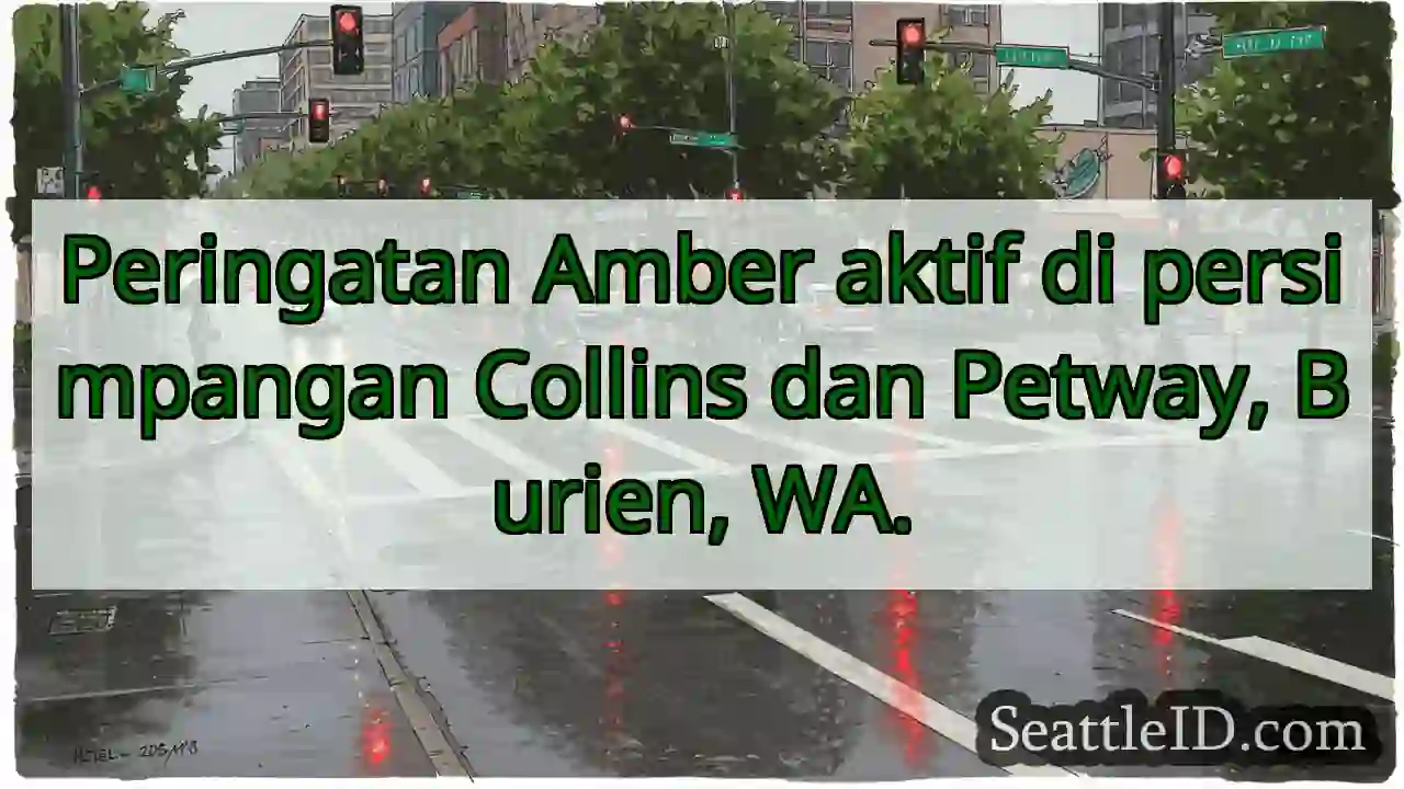 PERINGATAN: Amber aktif di Collins & Petway.