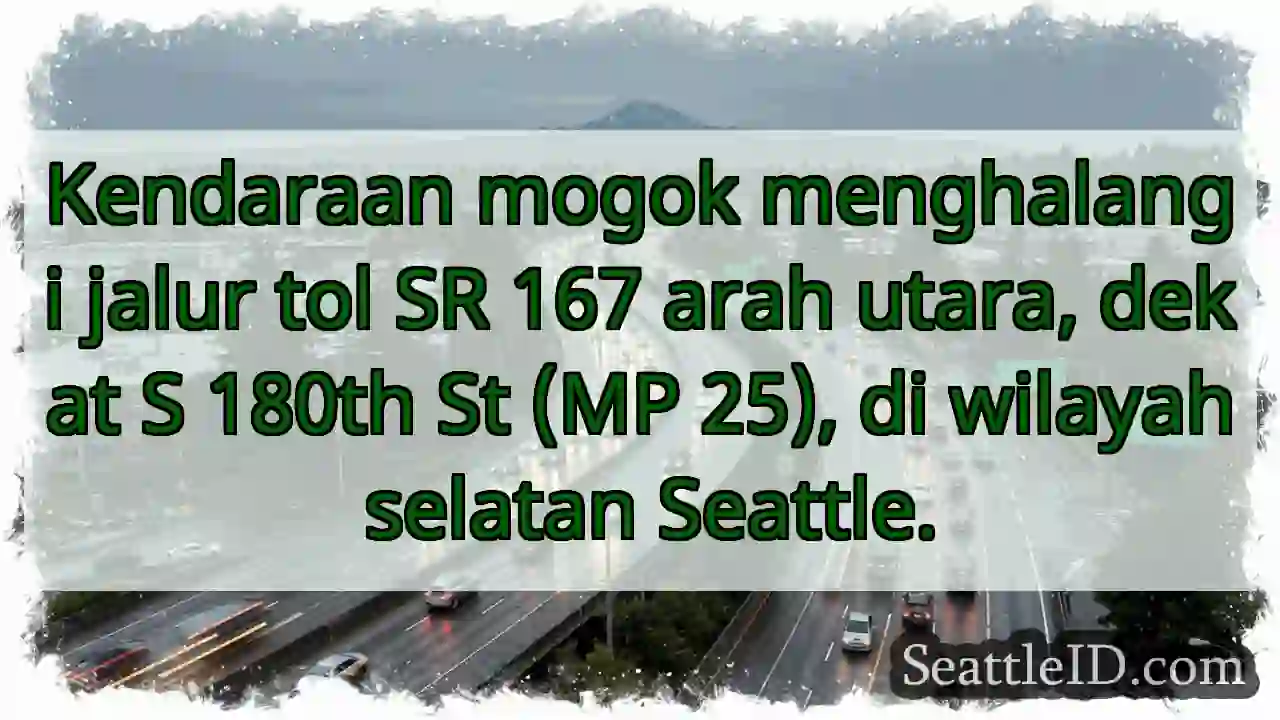 Kendaraan Mogok SR 167 Utara!