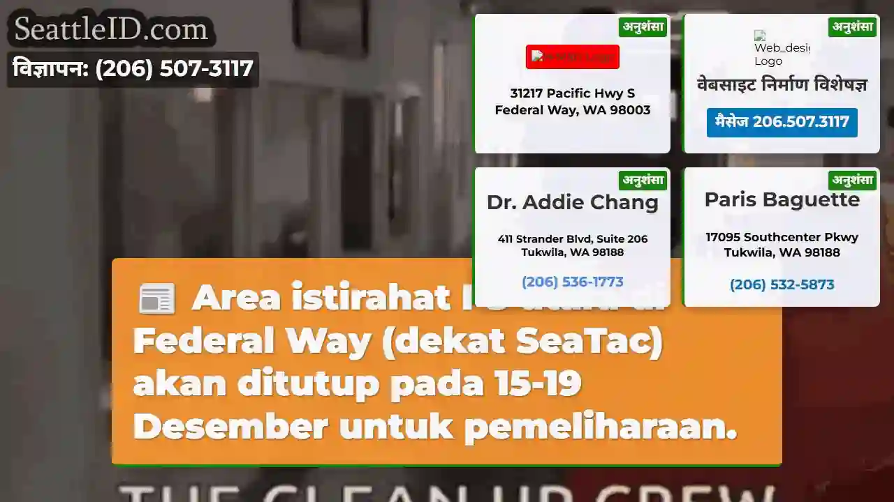Area Istirahat I-5 Tutup 15-19 Des!