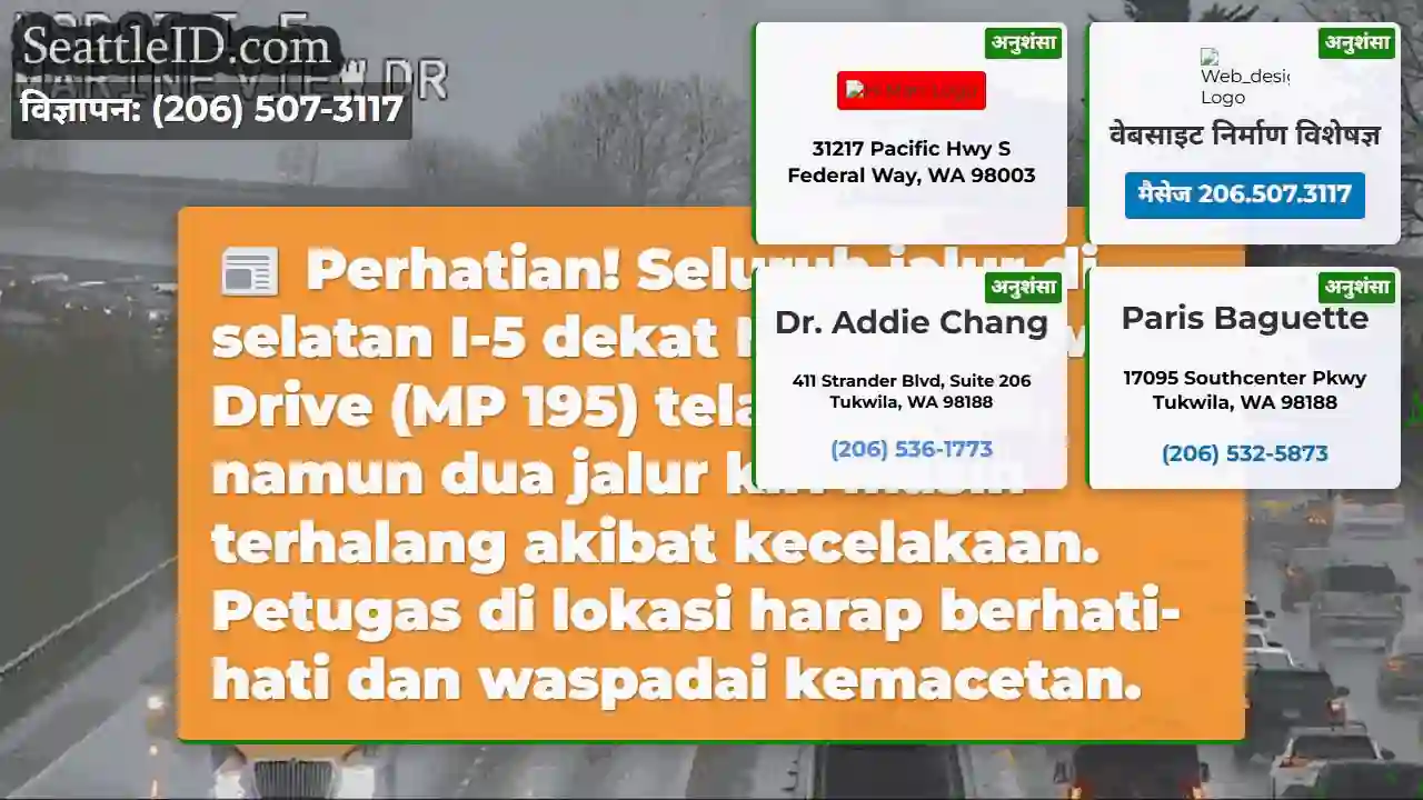 Jalur Selatan I-5 Dibuka, Hati-hati!