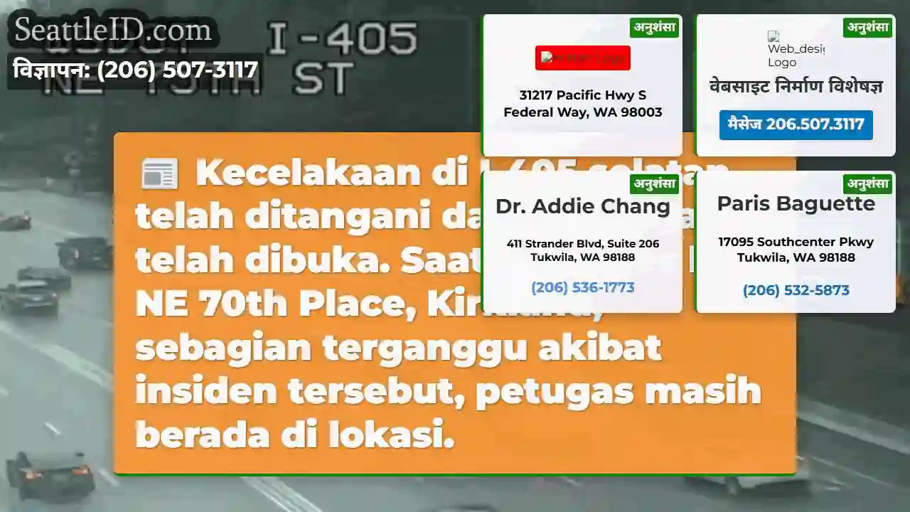 I-405 Selatan: Jalur Dibuka, Akses Terganggu