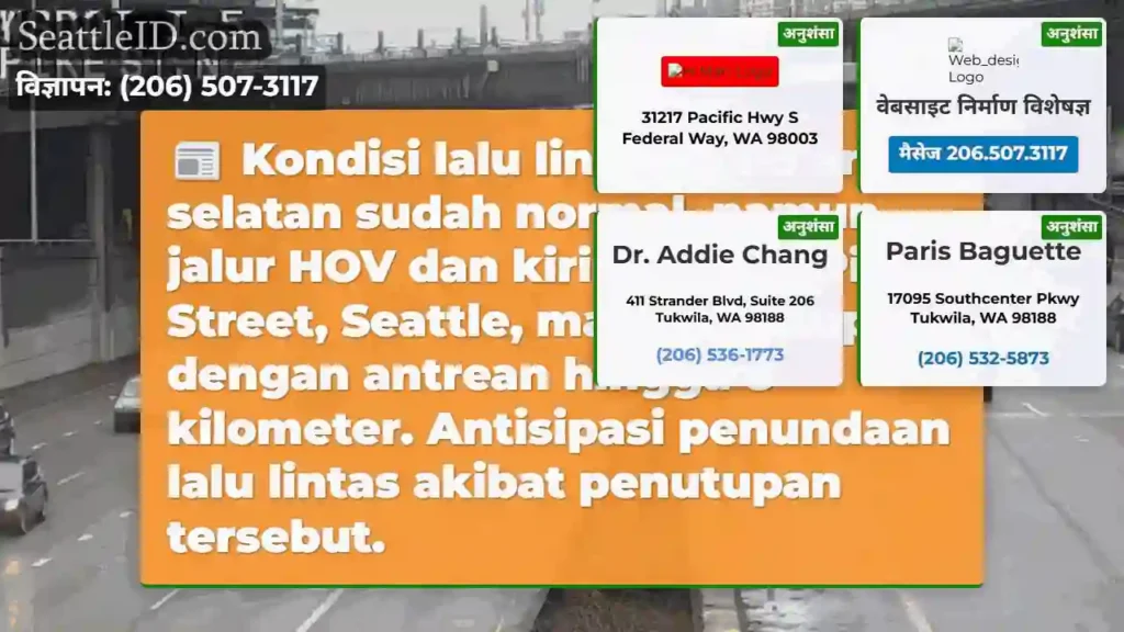 Lalu lintas I-5 Selatan: Ada penutupan!