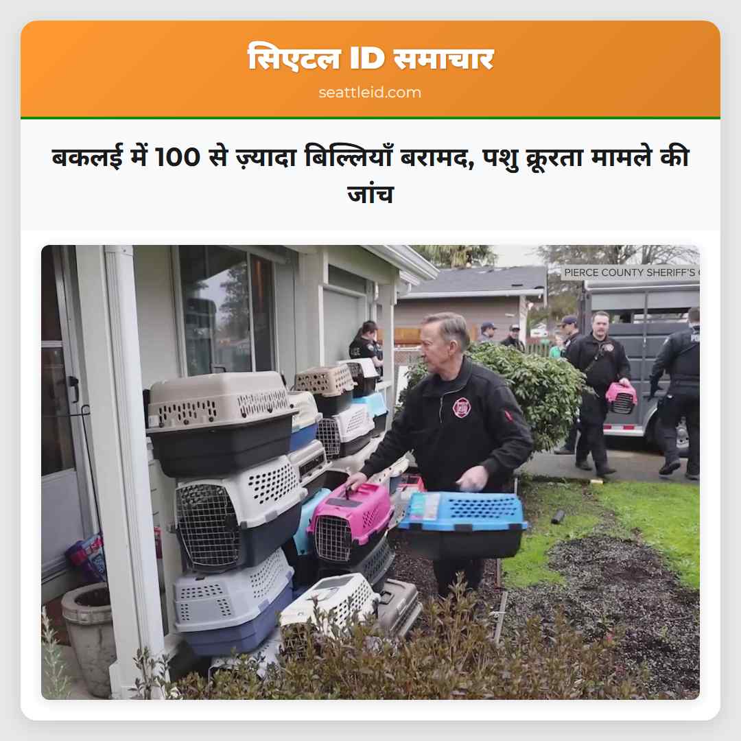 बकलई में 100 से ज़्यादा बिल्लियाँ बरामद, पशु