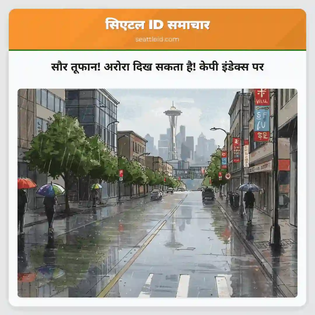 सौर तूफान! अरोरा दिख सकता है! केपी इंडेक्स पर