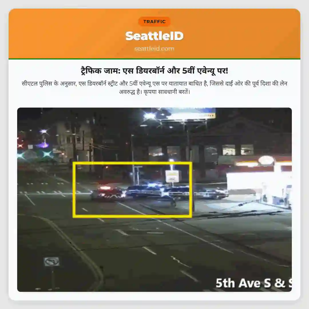 ट्रैफिक जाम: एस डियरबॉर्न और 5वीं एवेन्यू पर!
