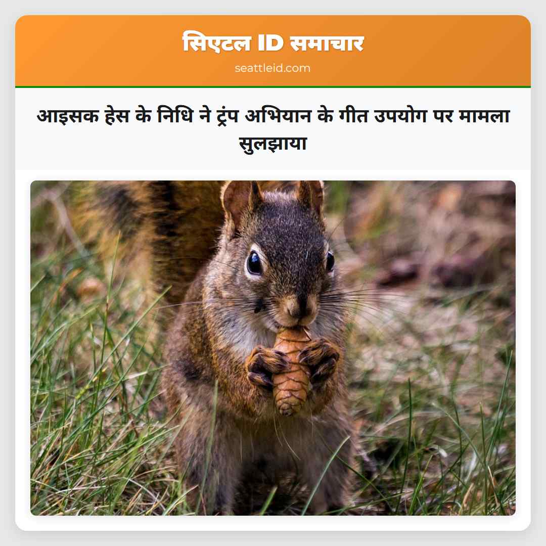 आइसक हेस के निधि ने ट्रंप अभियान के गीत उपयोग पर