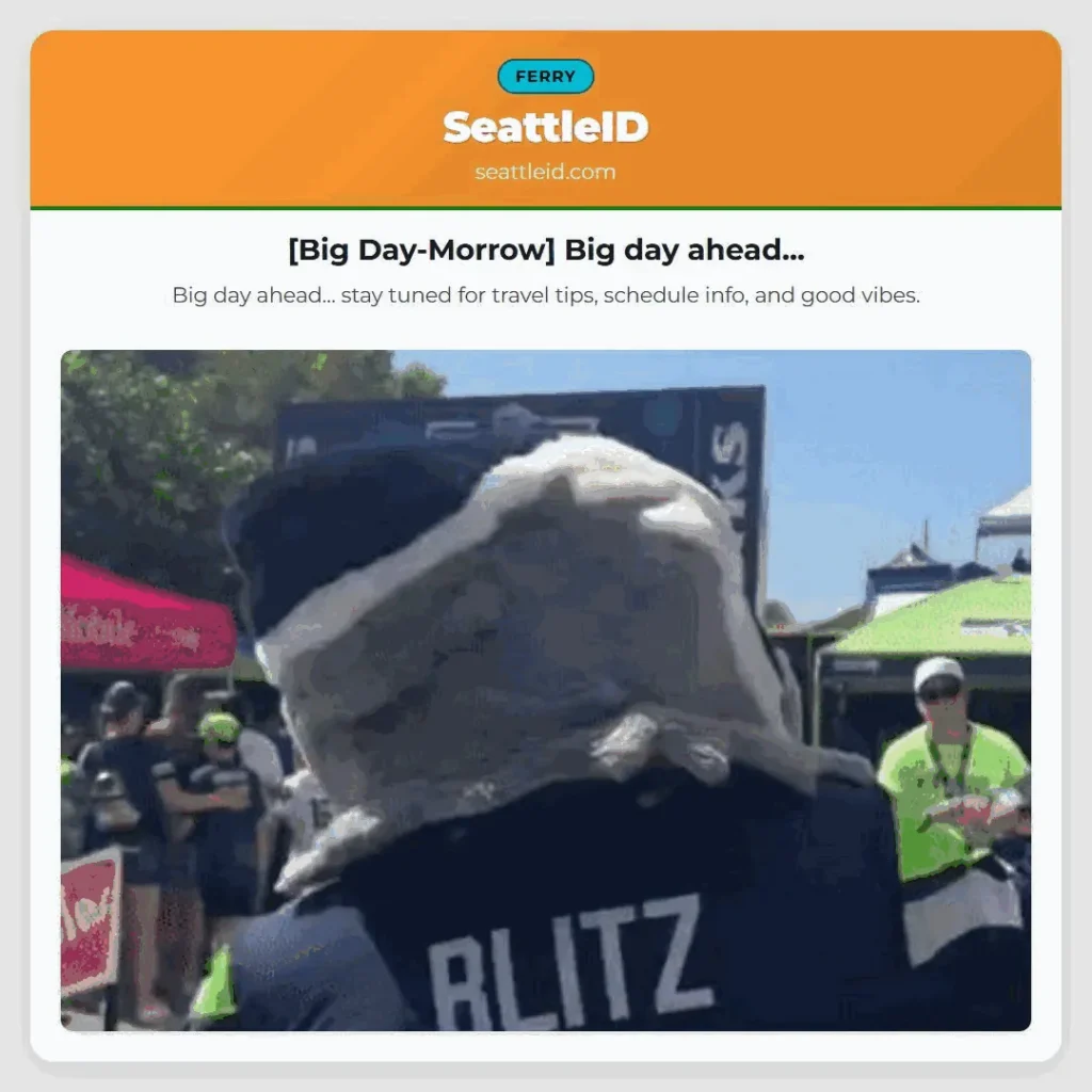 [Big Day-Morrow] Big day ahead...