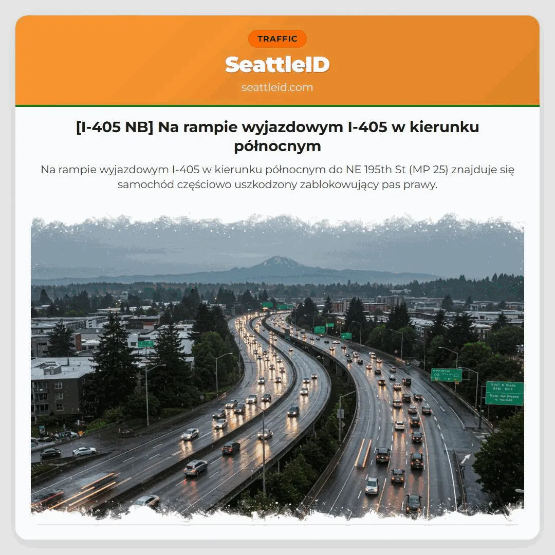 [I-405 NB] Na rampie wyjazdowym I-405 w kierunku północnym