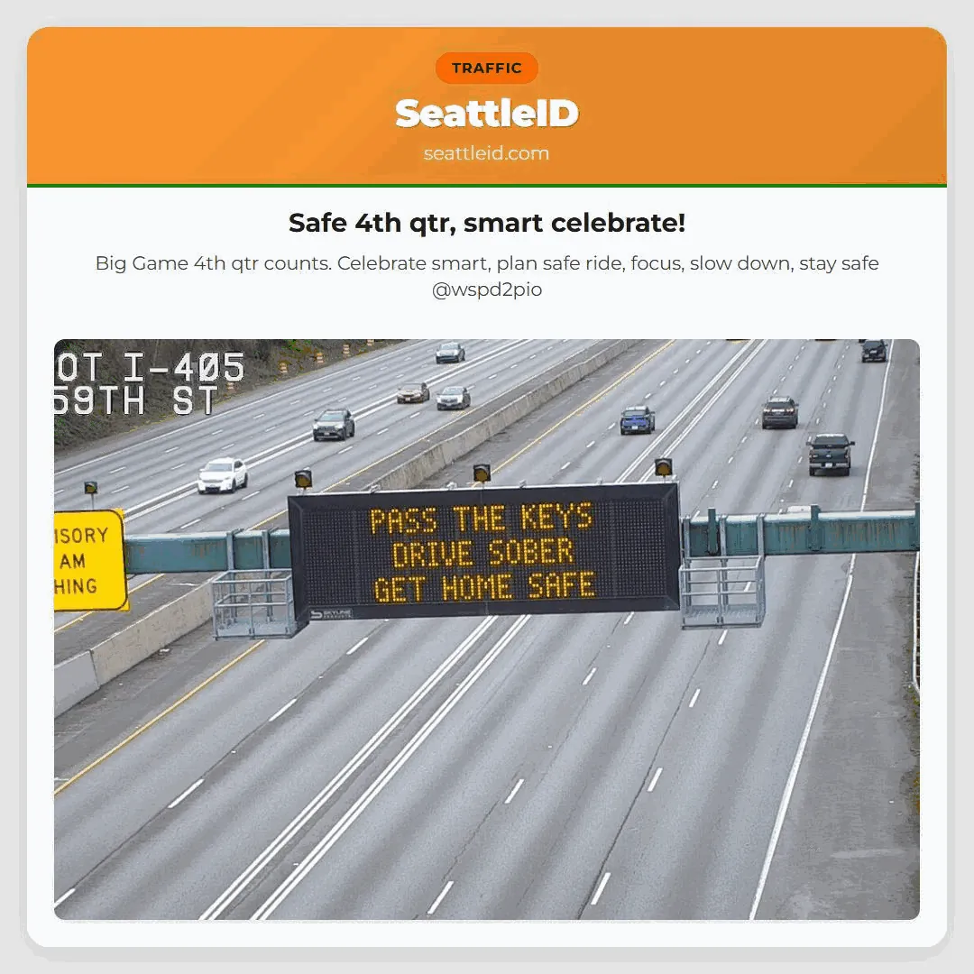 Safe 4th qtr, smart celebrate!