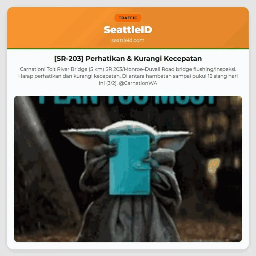 [SR-203] Perhatikan & Kurangi Kecepatan