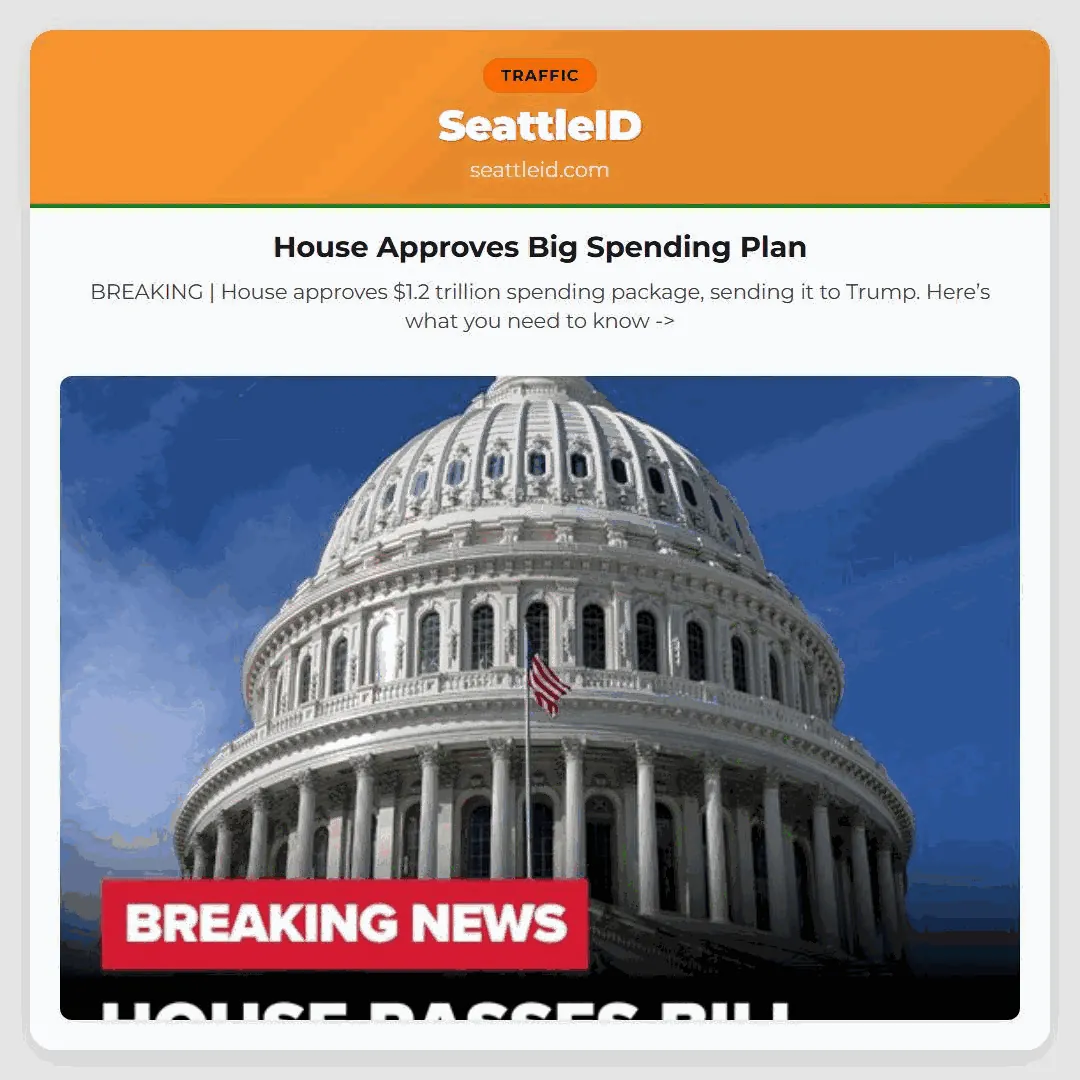 House Approves Big Spending Plan