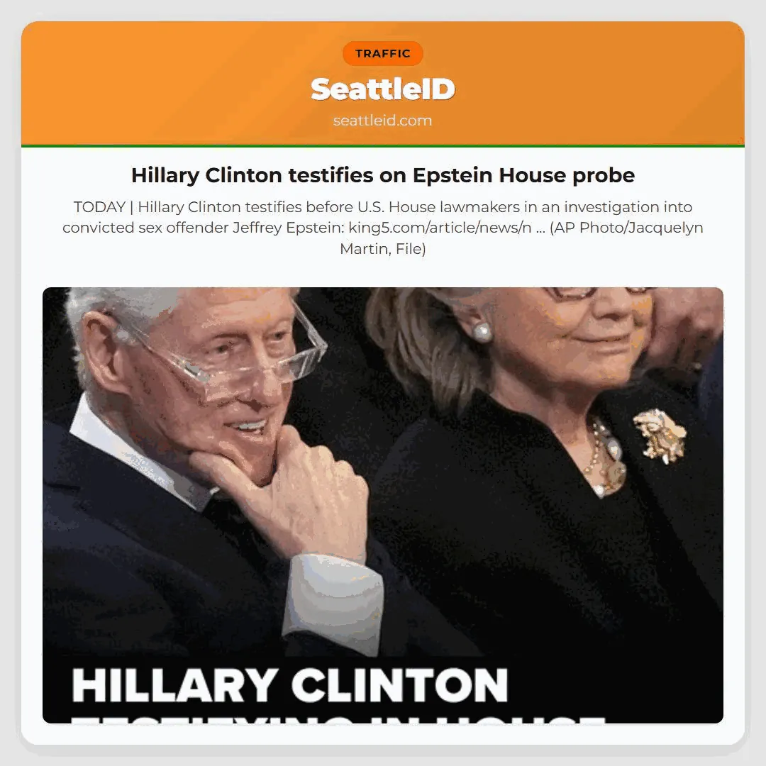 Hillary Clinton testifies on Epstein House probe