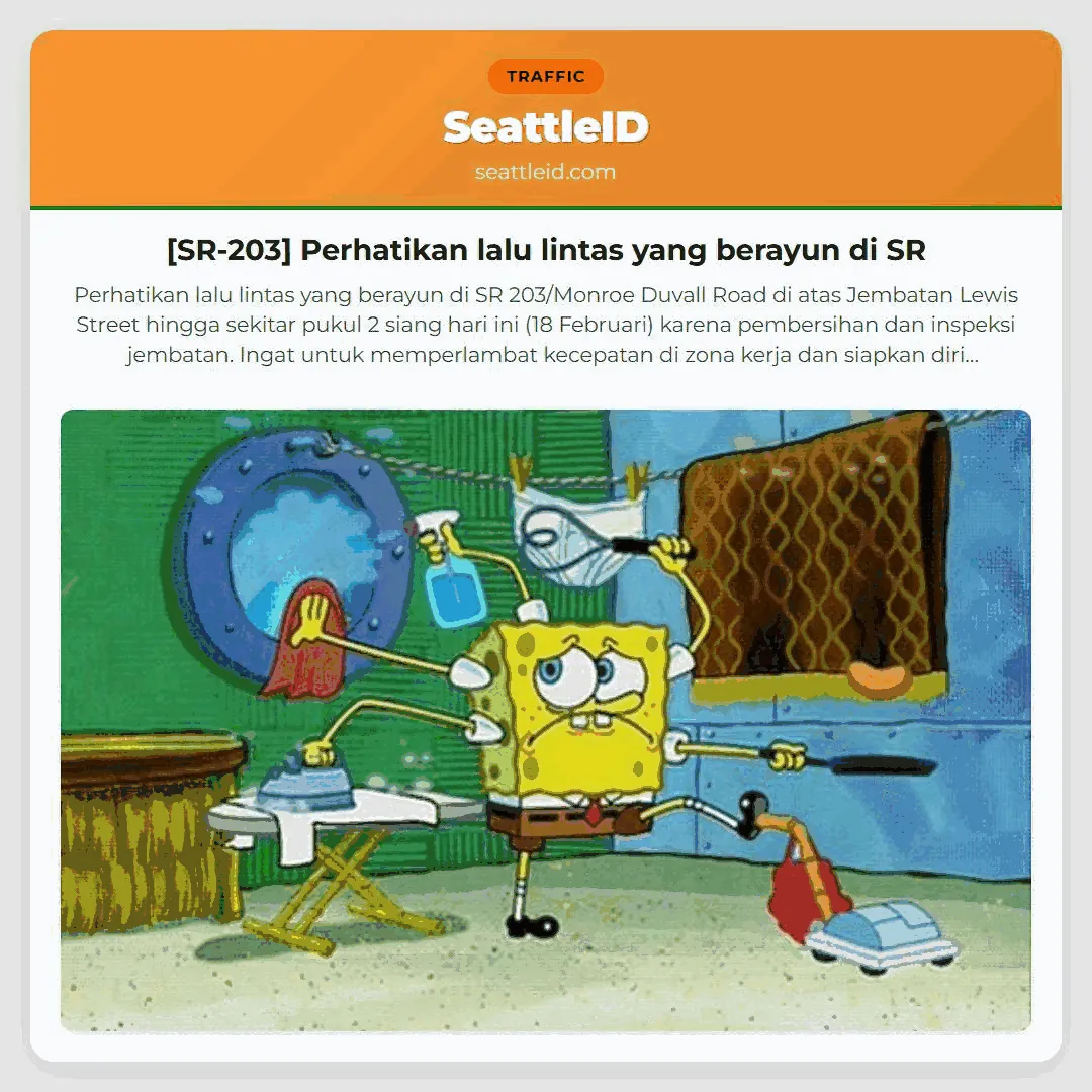 [SR-203] Perhatikan lalu lintas yang berayun di SR