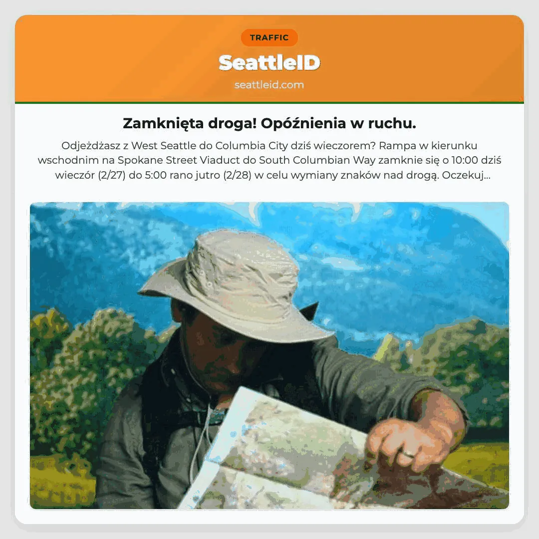 Zamknięta droga! Opóźnienia w ruchu.