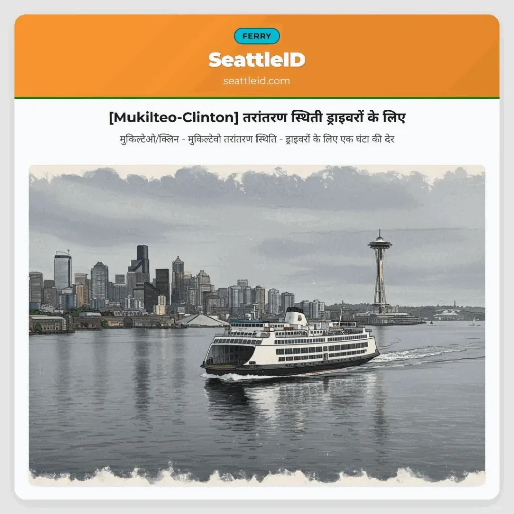 [Mukilteo-Clinton] तरांतरण स्थिती ड्राइवरों के लिए